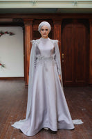 Fulya Evening Dress Gray