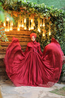 Meva Evening Dress Burgundy