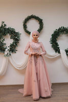 Nevra Evening Dress Powder