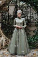 Nevra Evening Dress Green