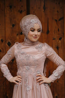 Begonia Evening Dress Powder