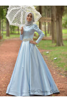 Diamond Evening Dress Blue