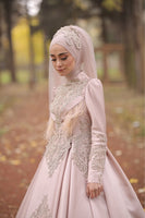 Chrysanthemum Evening Dress Powder