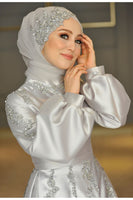 Yasemen Evening Dress Gray