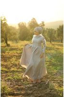 Başak Evening Dress Gray