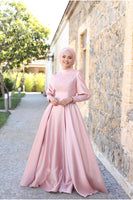 Demet Evening Dress Powder