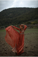 Yaren Evening Dress Orange