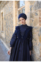Clover Evening Dress Navy Blue