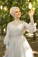 Maria Evening Dress Gray