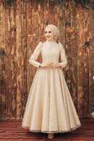 Glitter Evening Dress Gold