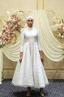 Sparkling Evening Dress Gray