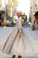 Angel Evening Dress Gray