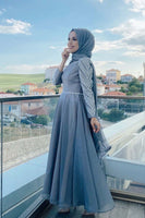Starfish Evening Dress Gray