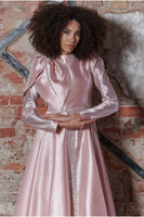 Crystal Evening Dress Powder