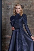 Bella Evening Dress Navy Blue