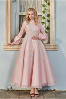Amber Evening Dress Powder