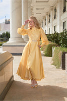 Ahenk Evening Dress Yellow