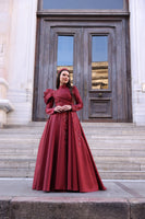 Nadya Evening Dress Burgundy