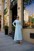 Hivda Evening Dress Sky Blue
