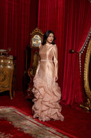Elina Evening Dress Beige