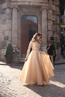Karmen Evening Dress Cappuccino