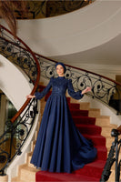 Adelina Evening Dress Navy Blue