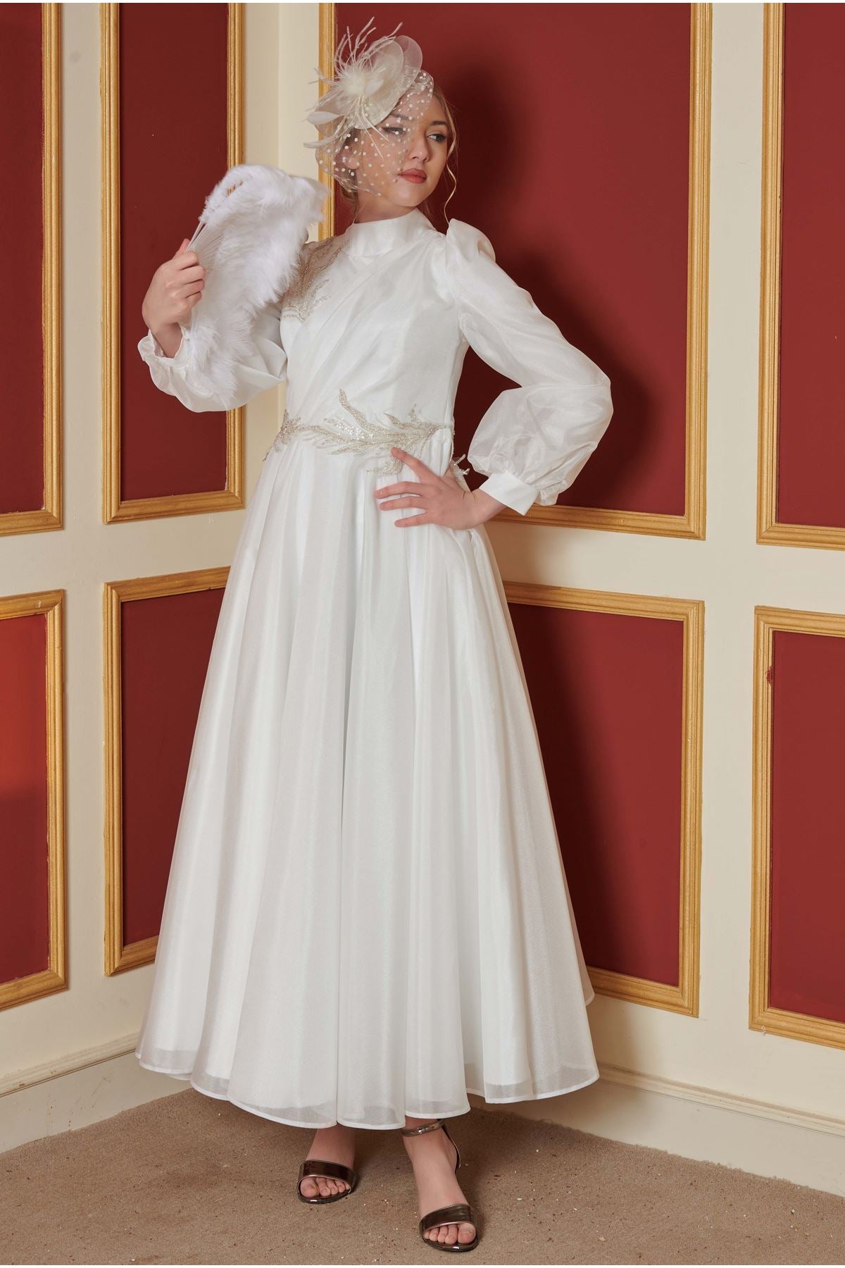 Lavinya Evening Dress White